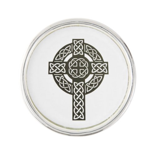 Celtic Knot Cross Lapel Pin