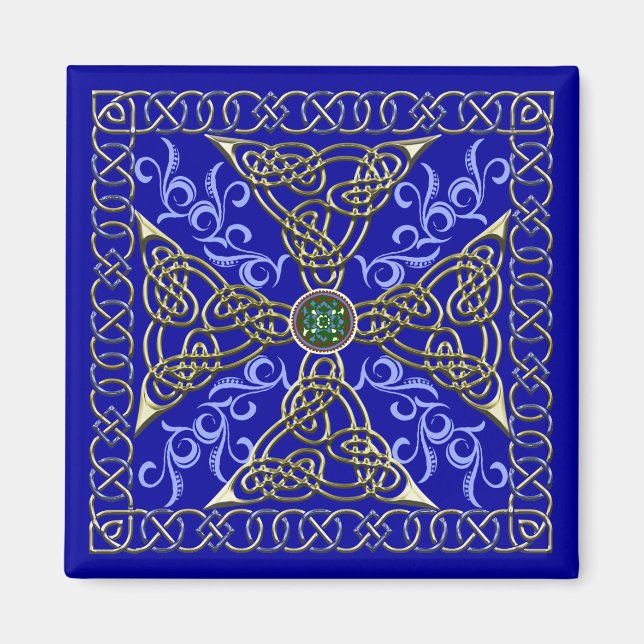 Celtic Knot Cross Magnet (Front)