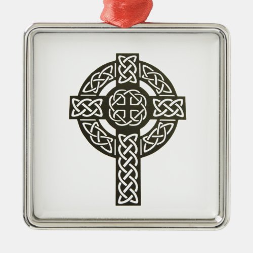 Celtic Knot Cross Metal Ornament