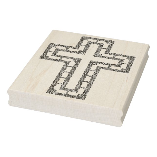 Celtic knot cross pattern art stamp (Stamp)
