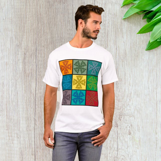 Celtic Knot Cross Pattern Pop Art T-Shirt (Creator Uploaded)