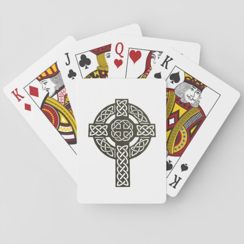 Celtic Knot Cross Poker Cards