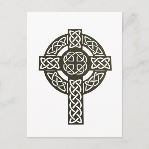 Celtic Knot Cross Postcard