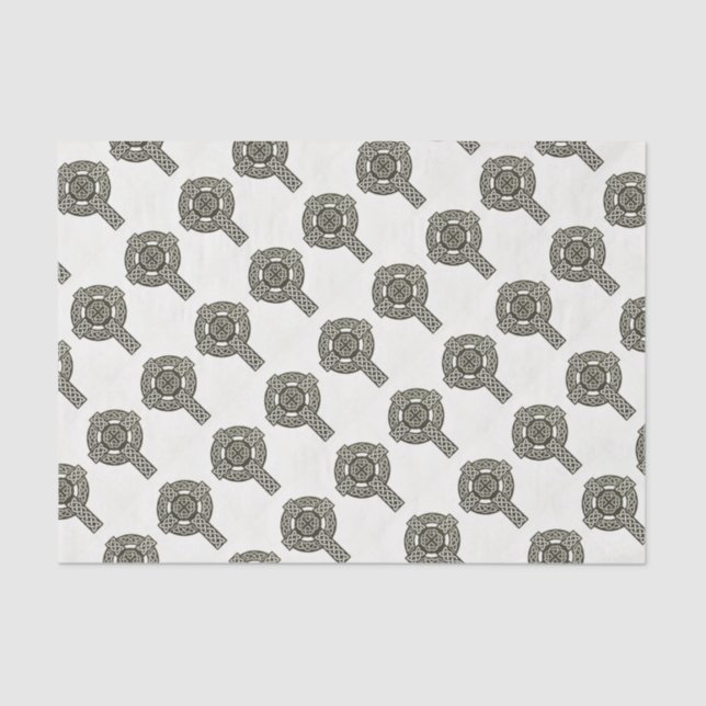 Celtic Knot Cross Tissue Paper (Front)