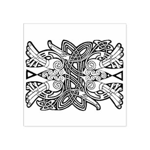 Celtic knot design Rubber stamp