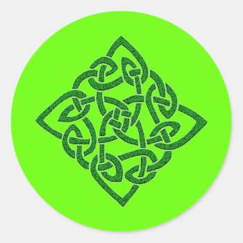 Celtic Knot - Diamond Stickers by Pot_of_Gold at Zazzle
