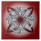 Celtic Knot Doodle Maroon Red