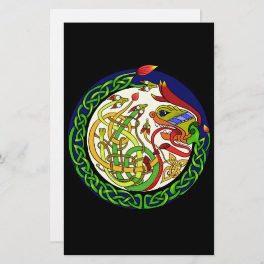 Celtic Knot Dragon Mandala (Front/Back)