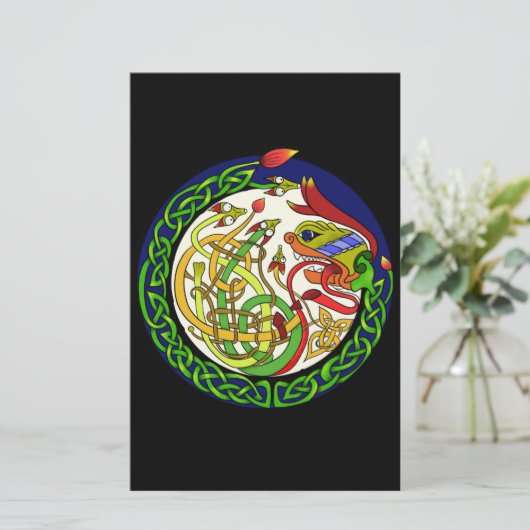 Celtic Knot Dragon Mandala (Standing Front)