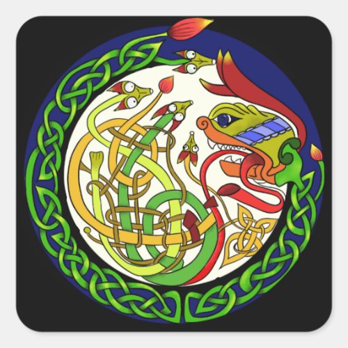 Celtic Knot Dragon Mandala