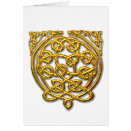 Celtic Knot Dragons – Gold Cards (Front)