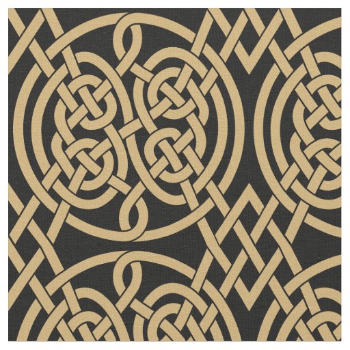 Celtic Knot "Durrow" Pattern Fabric
