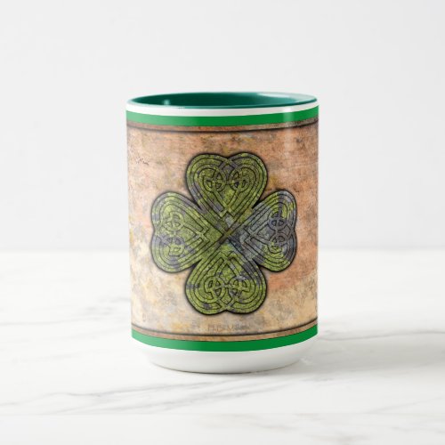 Celtic Knot _ Four Leaf Clover Mug