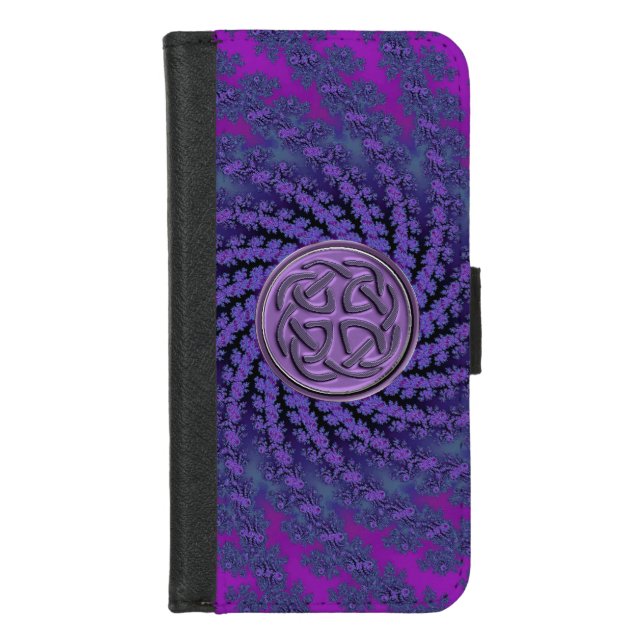 Celtic Knot Fractal iPhone 6 Plus Wallet Case (Front)