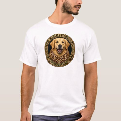 Celtic Knot Golden Retriever Dog Art