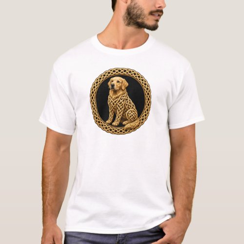 Celtic Knot Golden Retriever Dog Art