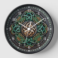 Celtic Knot Green Gold Knotwork