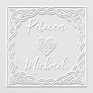 Celtic Knot Heart Couple’s Wedding Embosser Gift