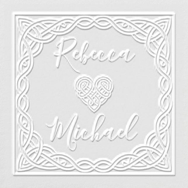 Celtic Knot Heart Couple’s Wedding Embosser Gift (Design)