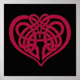 Celtic Heart Knot Art & Framed Artwork | Zazzle