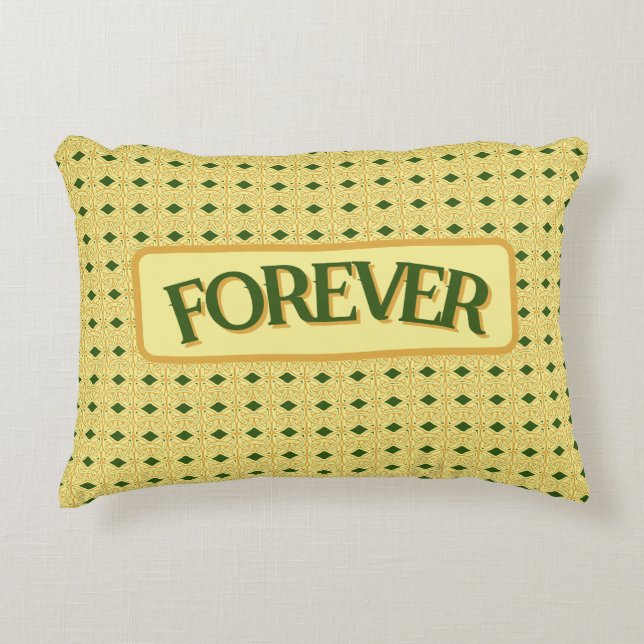 Celtic knot in gold accent pillow (Front)