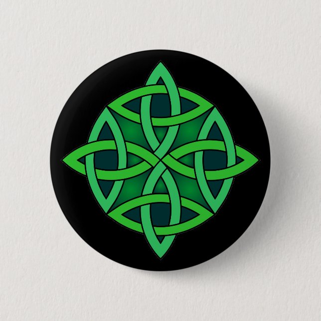 celtic knot ireland ancient symbol pagan irish gre button (Front)