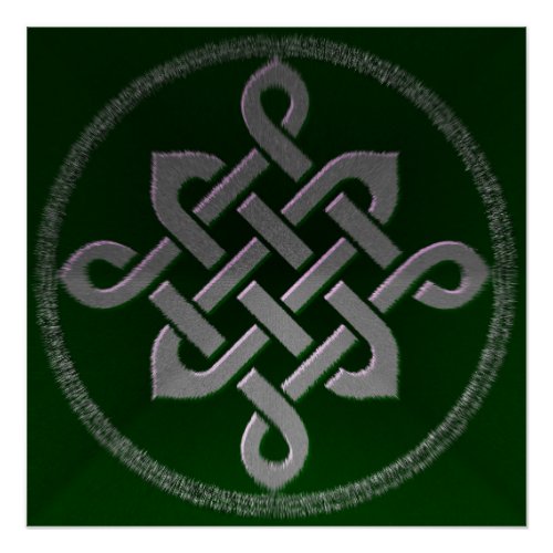 celtic knot ireland ancient symbol pagan irish gre poster