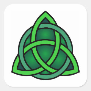 celtic knot ireland ancient symbol pagan irish gre square sticker