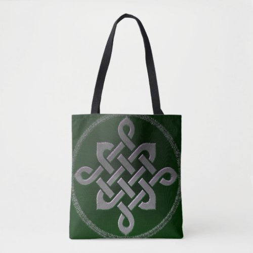 celtic knot ireland ancient symbol pagan irish gre tote bag