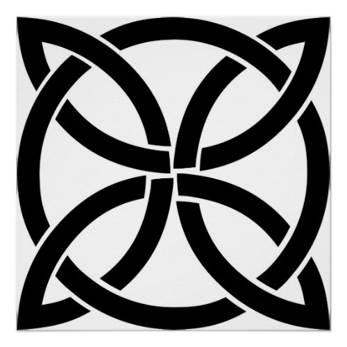 celtic knot ireland ancient symbol pagan irish poster