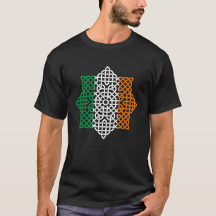 Celtic Knot Ireland Flag St Patricks Day for Men W T-Shirt