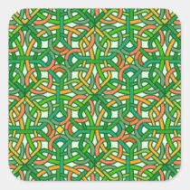 Celtic Knot Irish Braid Pattern Green Pretty