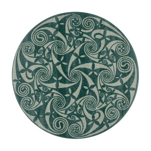 Celtic Knot Irish Medallion Round design Cutting Board