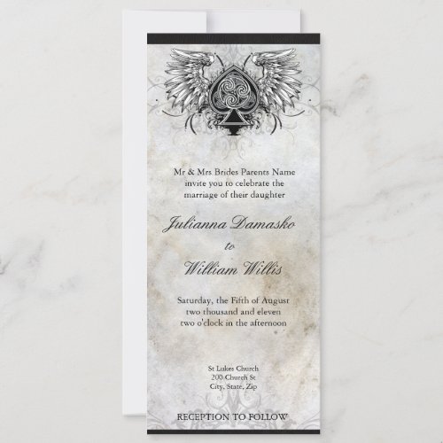 Celtic Knot Irish Urban Tattoo Wedding Invitation