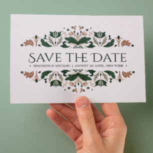 Celtic Knot   Irish Wedding Shamrock Announcement Postcard