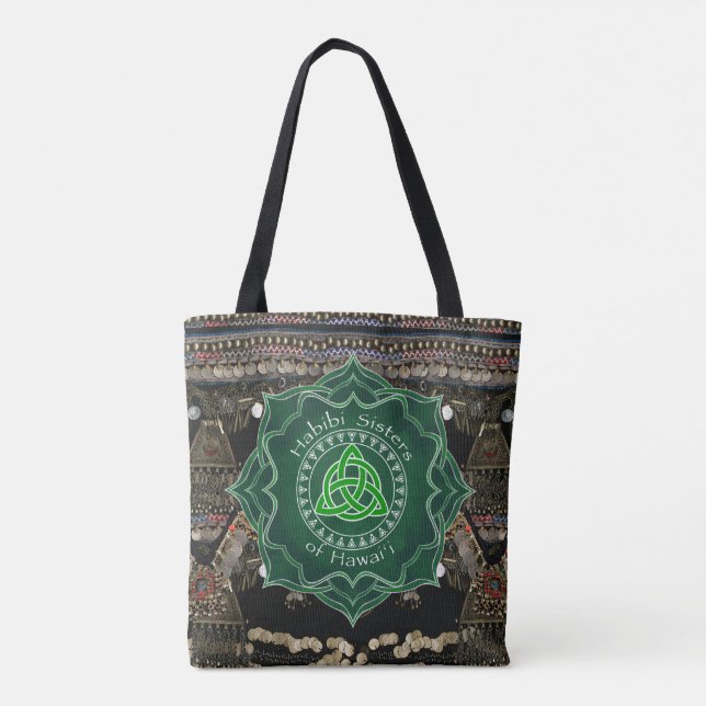 Celtic Knot Kuchi Belly Dance Tote Bag (Back)