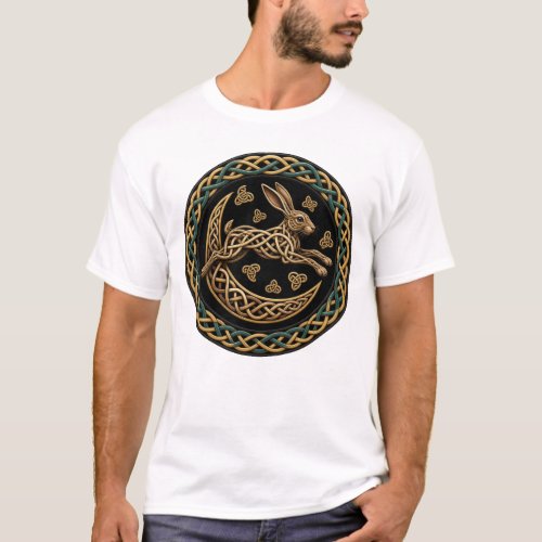 Celtic Knot Leaping Moon Hare
