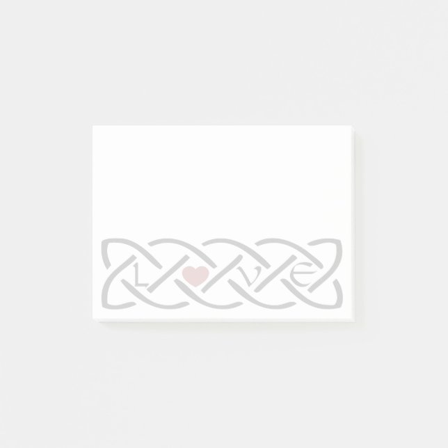 Celtic Knot Love Post-it Notes (Front)
