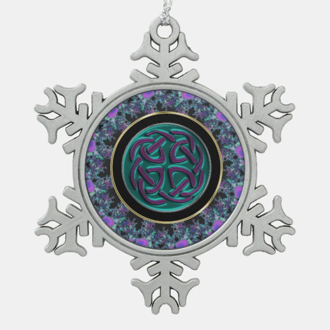 Celtic Knot Mandala Christmas Ornament (Front)