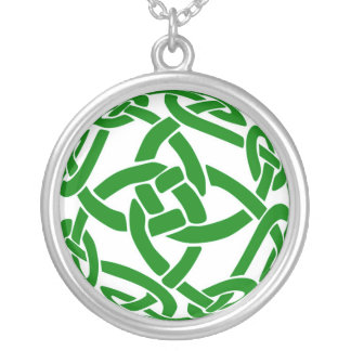 Celtic Knot Mandala Silver Plated Necklace