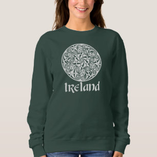Celtic Knot Medallion Round Design, Irish Artwork Sweatshirt