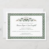 Celtic Knot | Modern Floral Irish Wedding Invitation (Front)