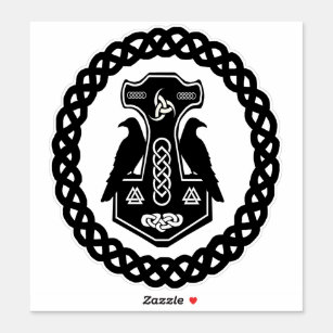 Celtic Knot Norse Thor's Hammer Sticker