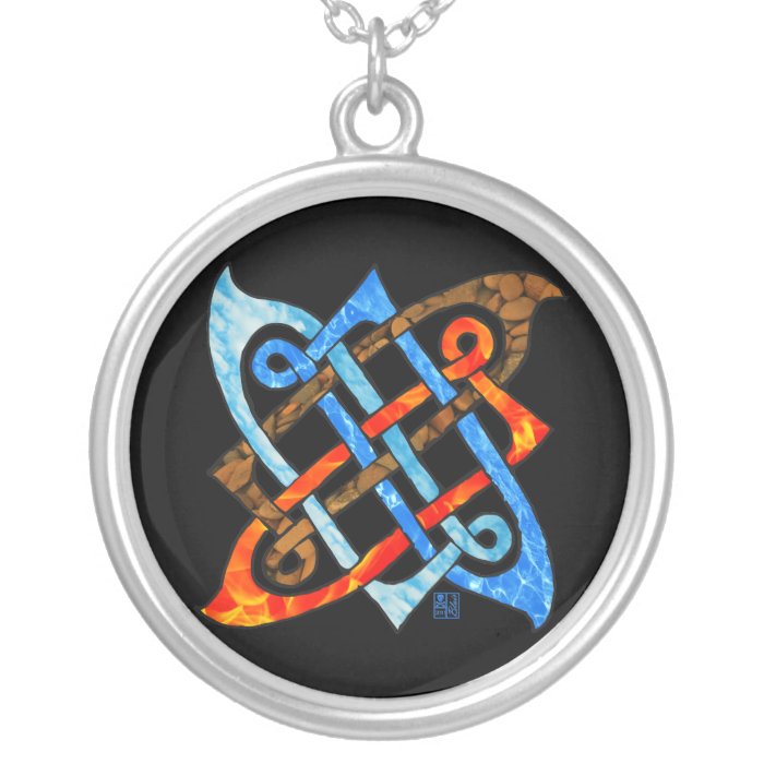 Celtic Knot of the Elements Earth,Air,Fire,Water Custom Jewelry
