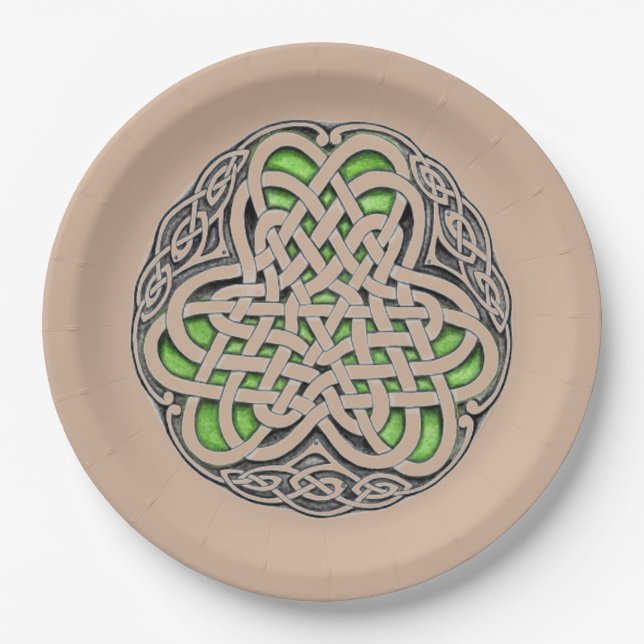 Celtic Knot Paper Plates (Front)