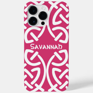 Celtic Knot Pattern Any Color Personalized iPhone Case-Mate iPhone 14 Pro Max Case