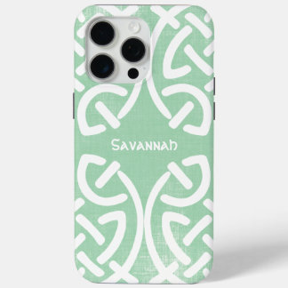Celtic Knot Pattern Any Color Personalized iPhone 15 Pro Max Case
