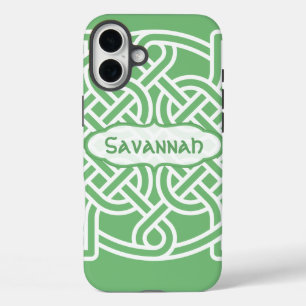 Celtic Knot Pattern Any Color Personalized iPhone iPhone 16 Plus Case