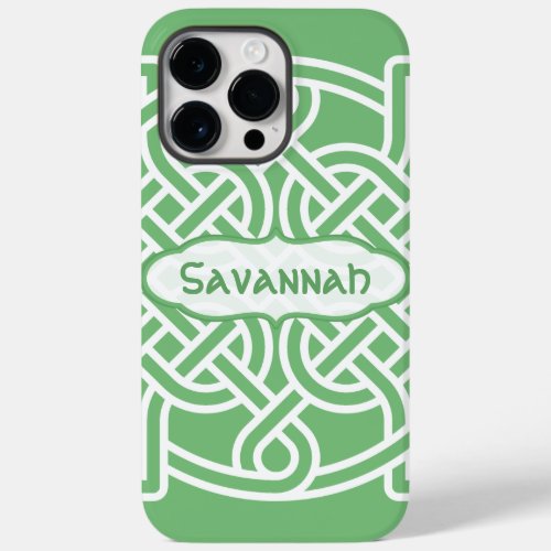 Celtic Knot Pattern Any Color Personalized iPhone Case_Mate iPhone 14 Pro Max Case