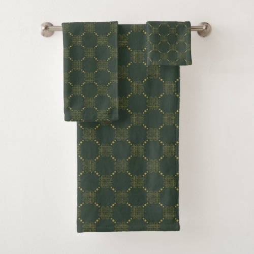 Celtic Knot Pattern Bath Towel Set